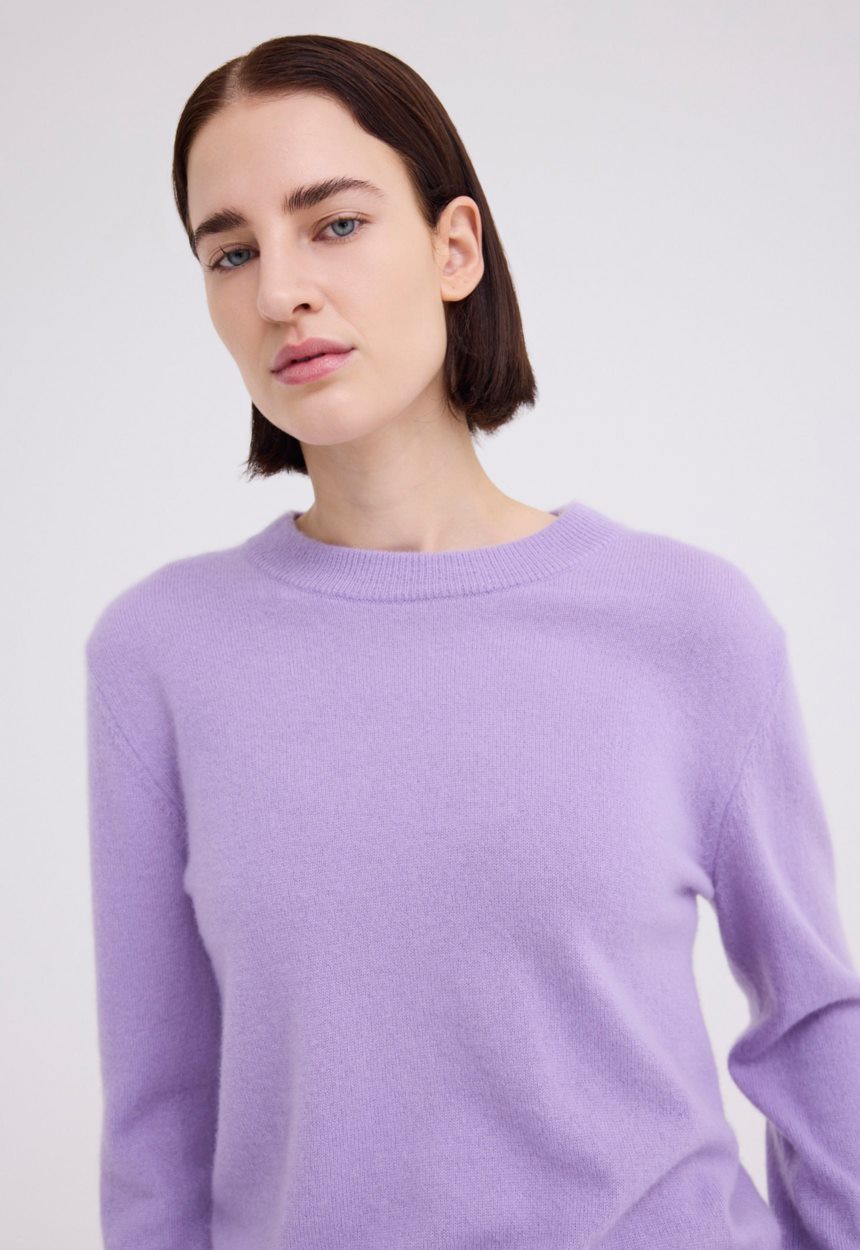 Jac+Jack Peter Cashmere Sweater - Peri Peri Lilac